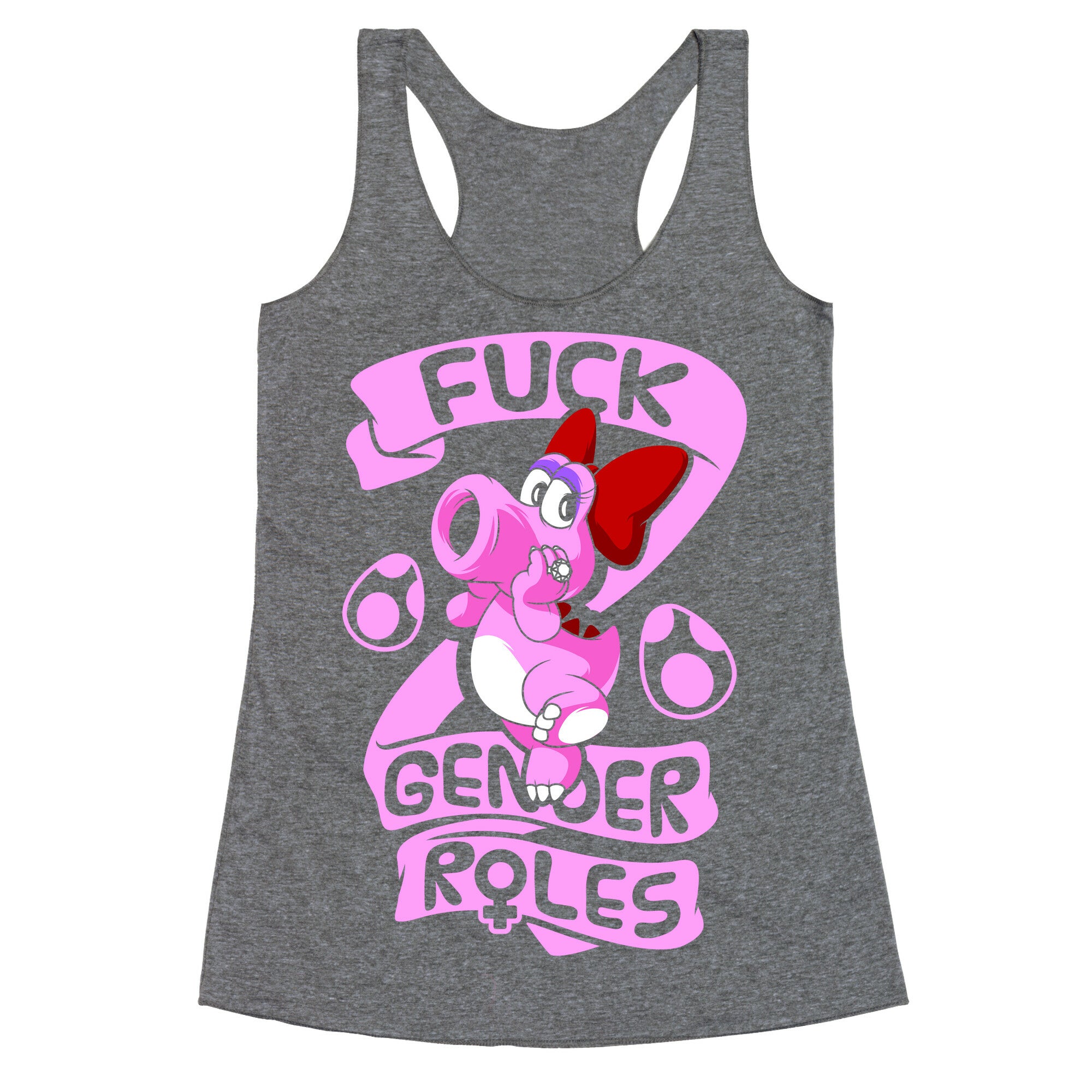 Fuck Gender Roles (Birdo) Racerback Tank